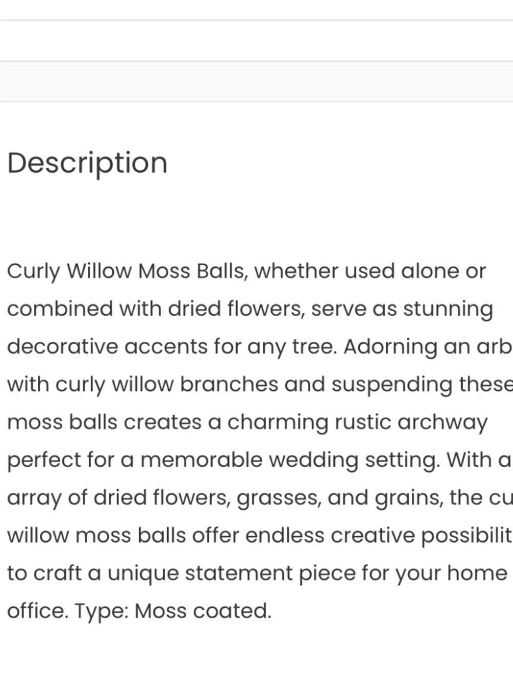 Moss coated 4” balls, 6 total